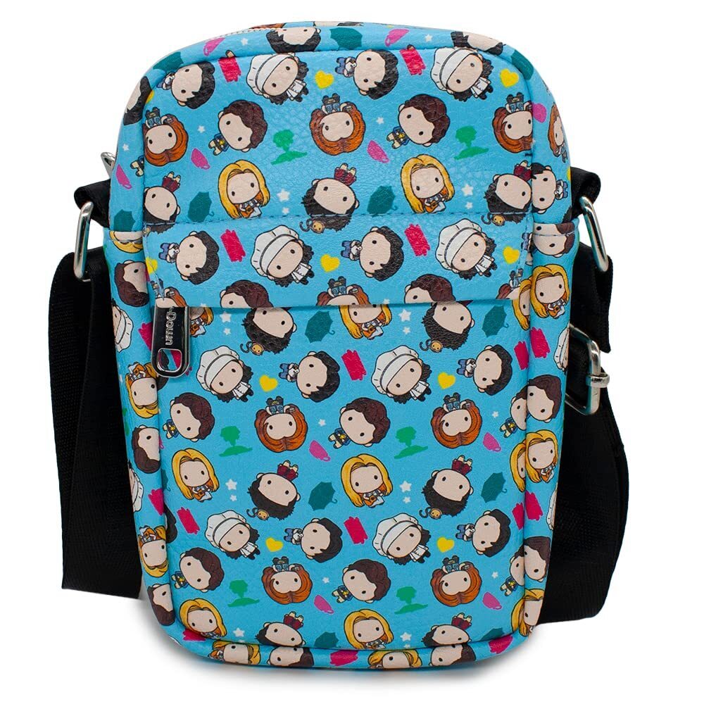 4001 Buckle Down Friends Bag, Crossbody, Chibi Character Kids, Vegan